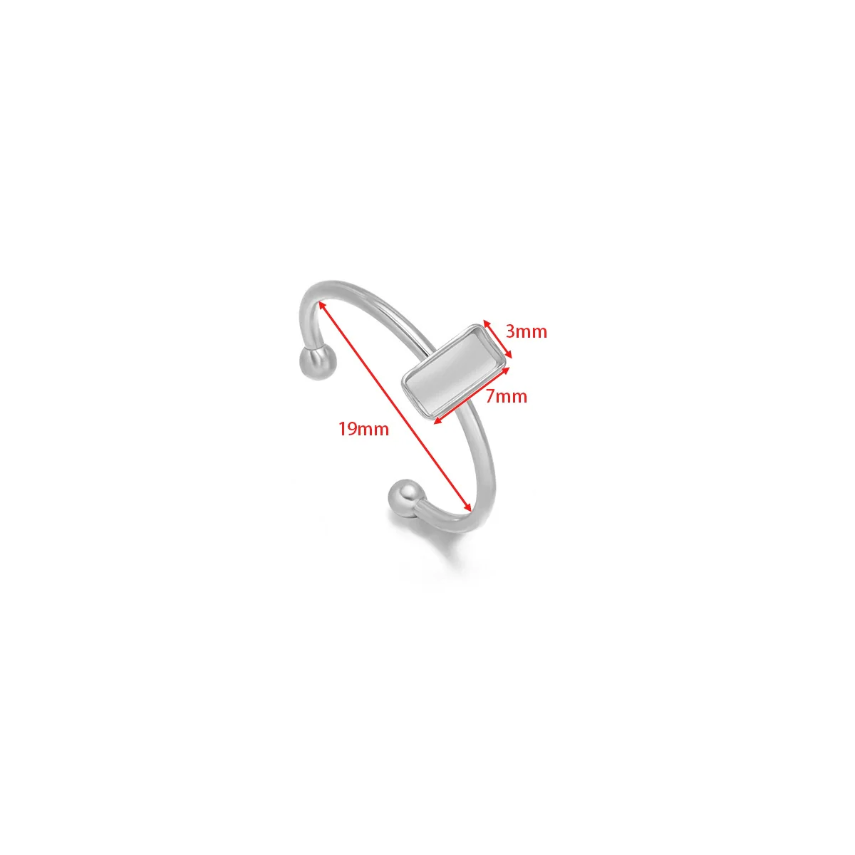 Wholesale Stainless Steel Natural Style U Shape Ring Bottom Holder With Electroplating - Image 14