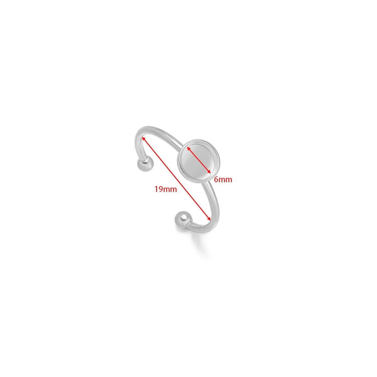 Wholesale Stainless Steel Natural Style U Shape Ring Bottom Holder With Electroplating - Image 15