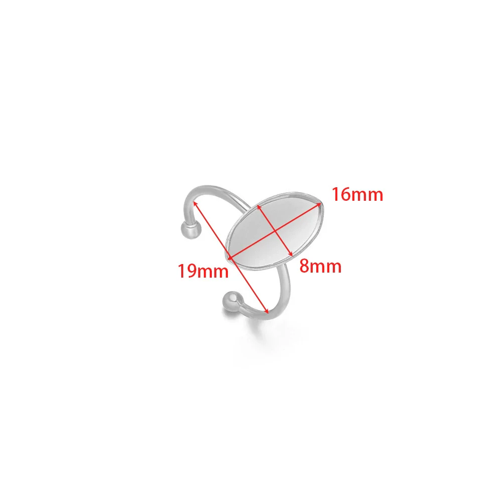 Wholesale Stainless Steel Natural Style U Shape Ring Bottom Holder With Electroplating - Image 19