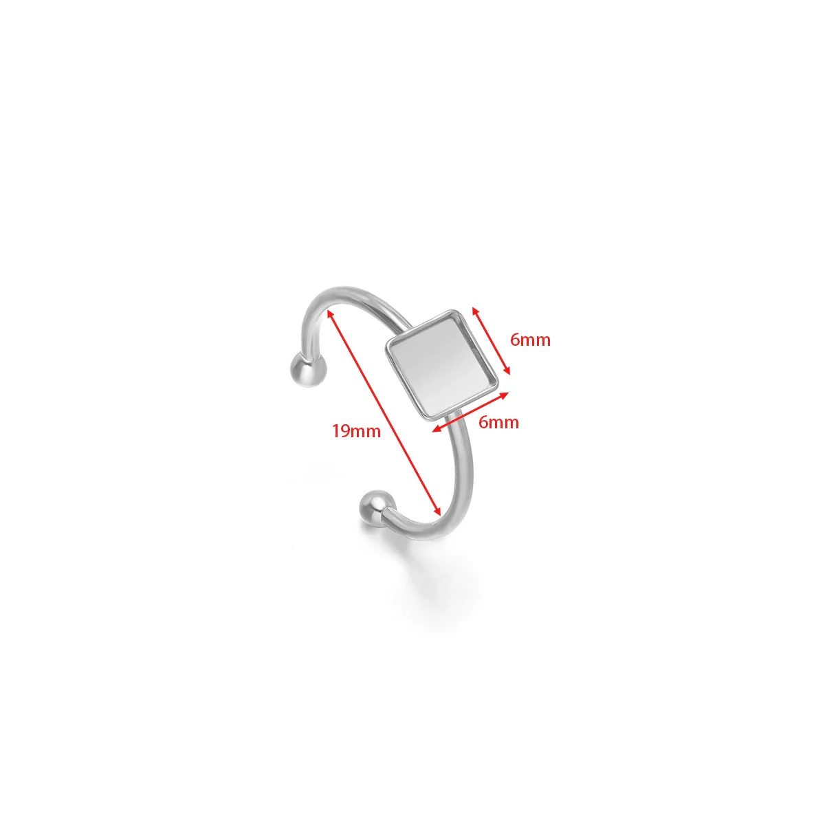Wholesale Stainless Steel Natural Style U Shape Ring Bottom Holder With Electroplating - Image 21