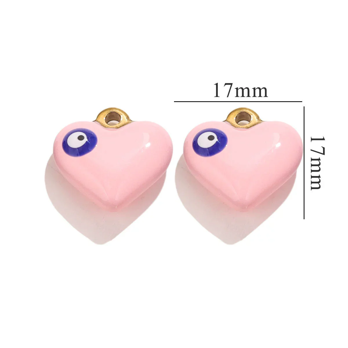 Wholesale Stainless Steel Niche Style Love Earrings With Peach Heart Pendant And Dripping Oil Design - Image 7