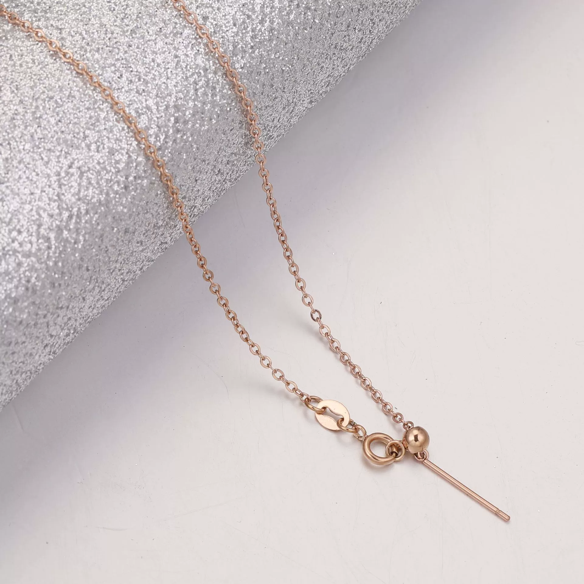 Wholesale Stainless Steel Ochain Necklace With Geometric Pattern And Real Gold Plating - Image 3