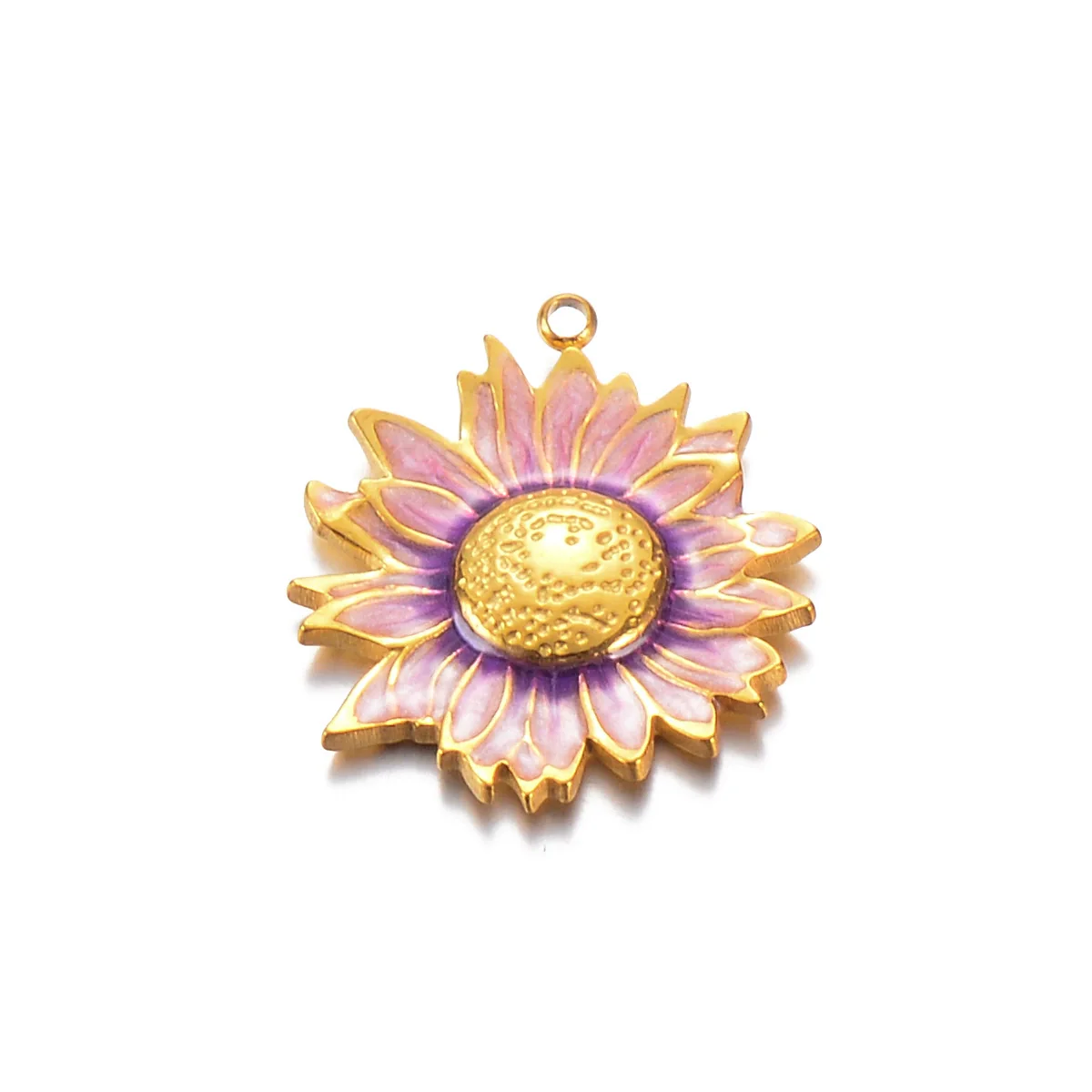 Wholesale Stainless Steel Oil Dripping Floral Pendant Jewelry Accessories For Earrings Hair And Mobile Phone - Image 12
