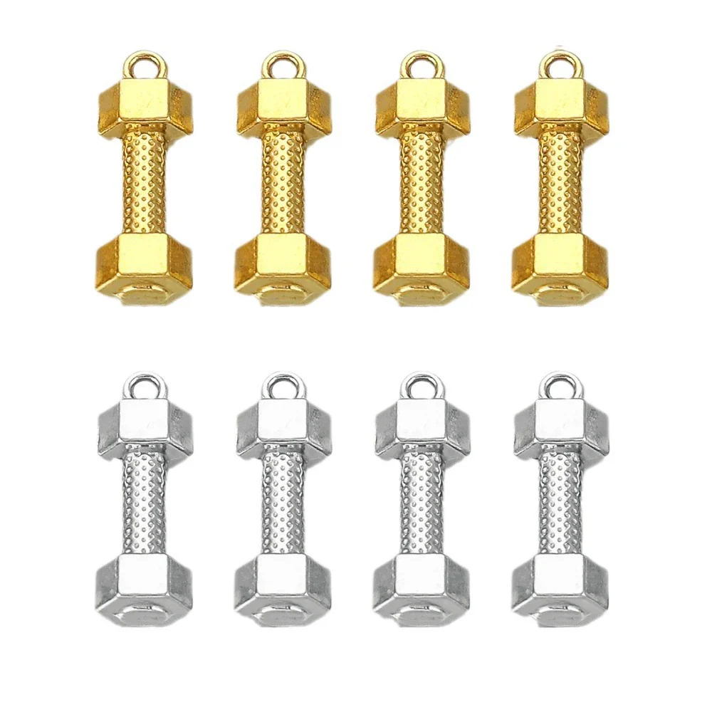 Wholesale Stainless Steel Oil Pressure Dumbbell Shape Handmade Jewelry Accessories Pendant - Image 5