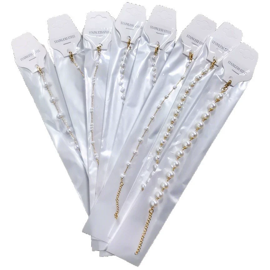 Wholesale Stainless Steel Pearl Totem Bracelet With Vacuum Goldplated Chain And Simple Design - Image 5