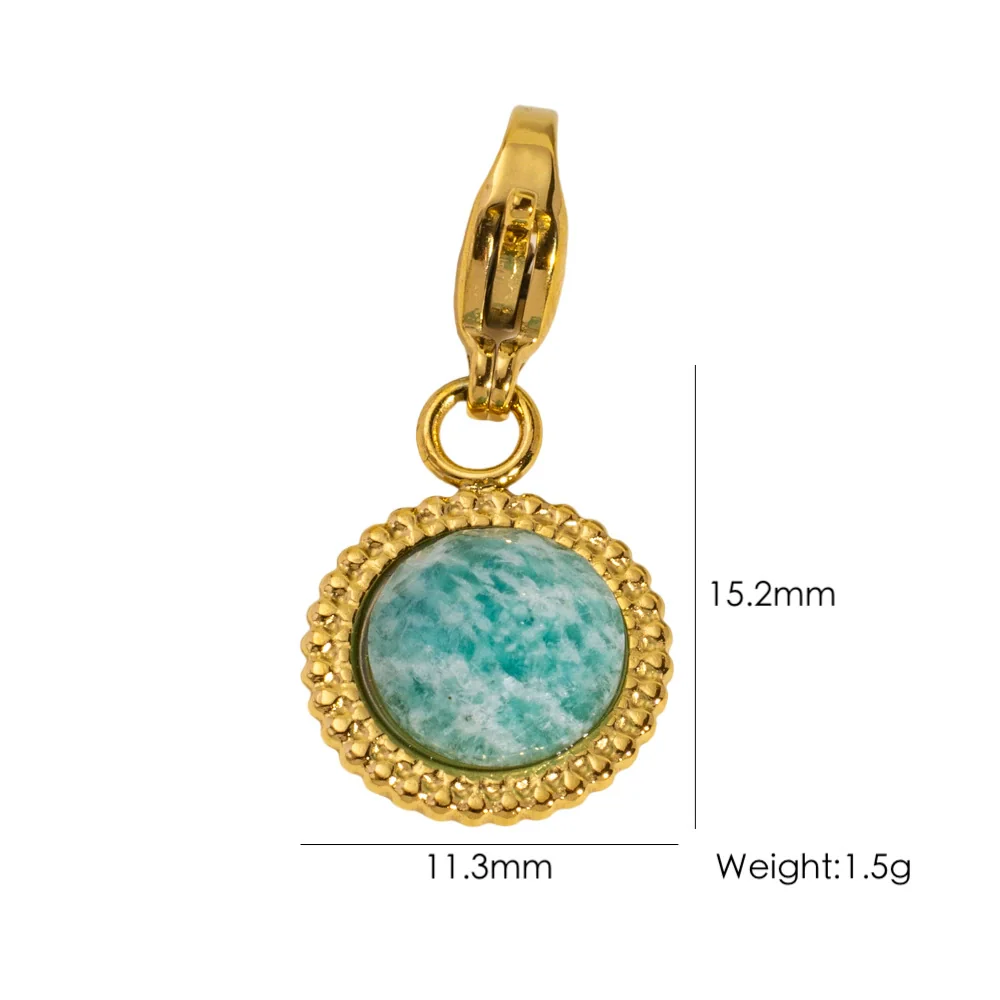 Wholesale Stainless Steel Pendant With Oil Dripping Coconut Tree Pattern Electroplated For Necklace And Bracelet - Image 10