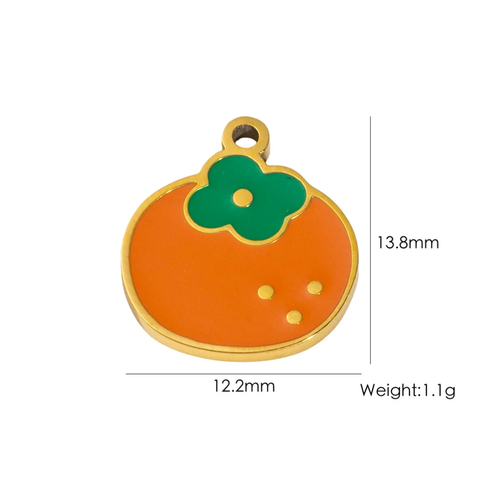 Wholesale Stainless Steel Pendant With Oil Dripping Coconut Tree Pattern Electroplated For Necklace And Bracelet - Image 11