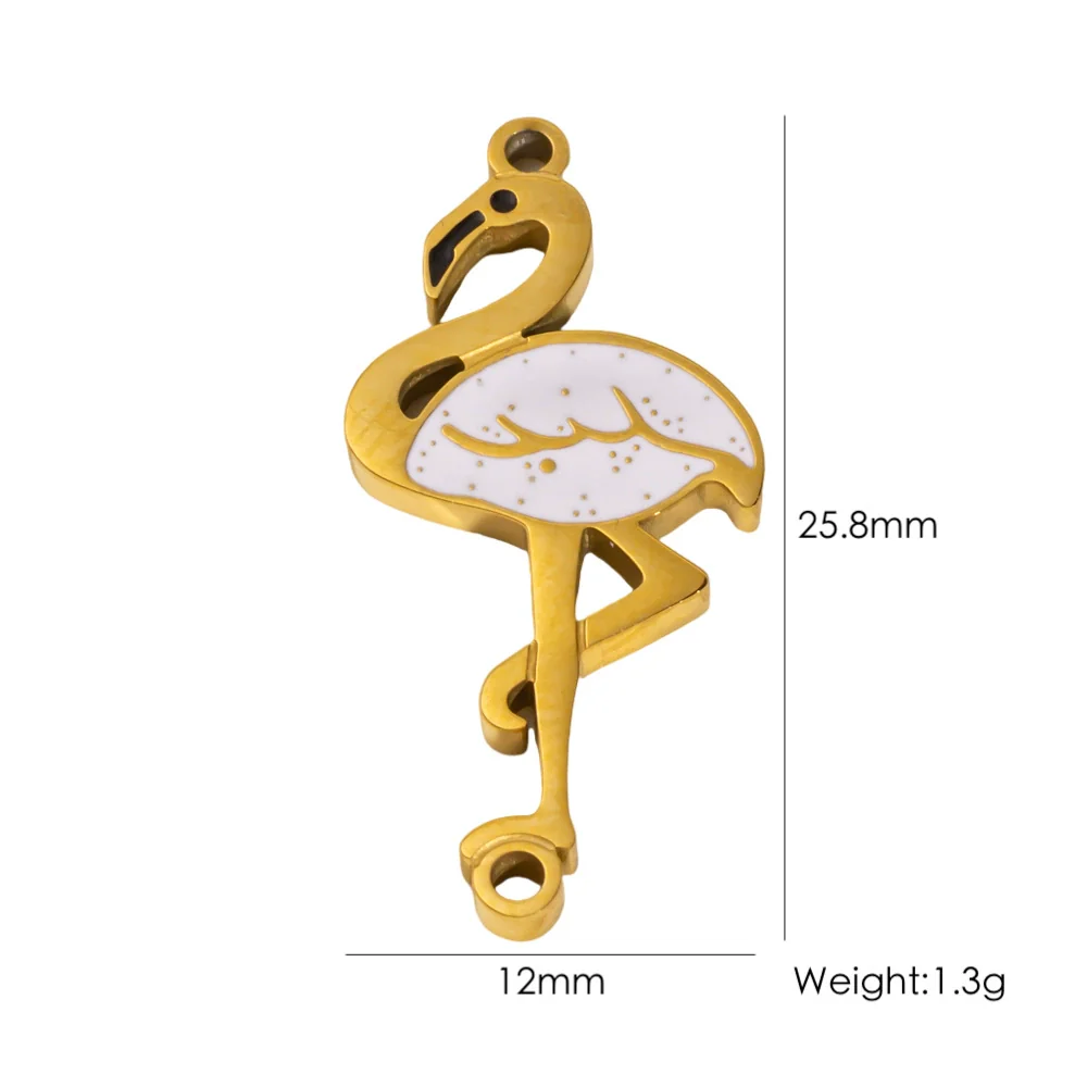 Wholesale Stainless Steel Pendant With Oil Dripping Coconut Tree Pattern Electroplated For Necklace And Bracelet - Image 15