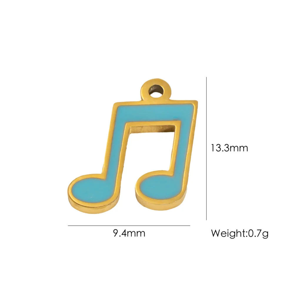 Wholesale Stainless Steel Pendant With Oil Dripping Coconut Tree Pattern Electroplated For Necklace And Bracelet - Image 16