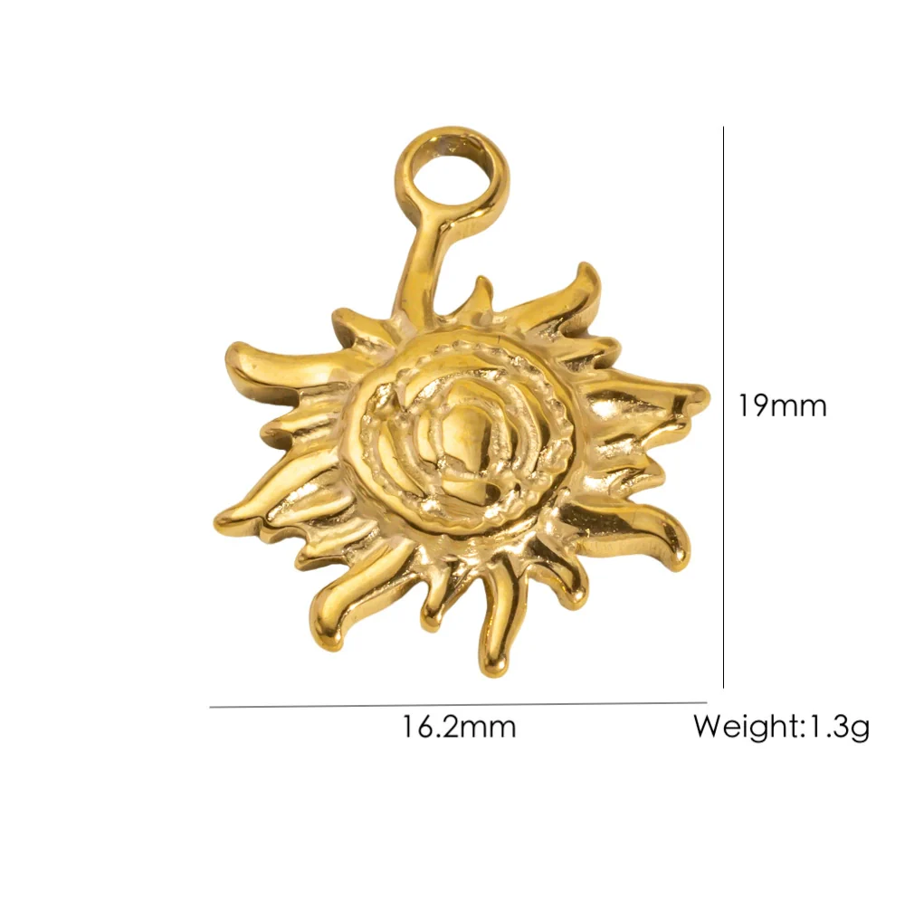 Wholesale Stainless Steel Pendant With Oil Dripping Coconut Tree Pattern Electroplated For Necklace And Bracelet - Image 17