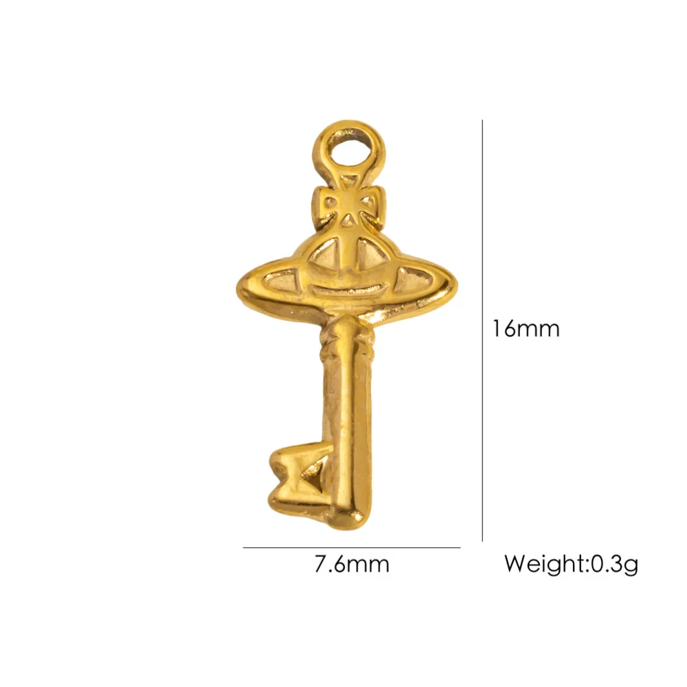Wholesale Stainless Steel Pendant With Oil Dripping Coconut Tree Pattern Electroplated For Necklace And Bracelet - Image 19
