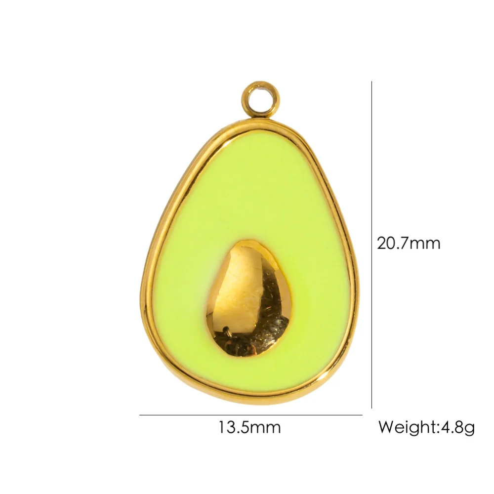 Wholesale Stainless Steel Pendant With Oil Dripping Coconut Tree Pattern Electroplated For Necklace And Bracelet - Image 9