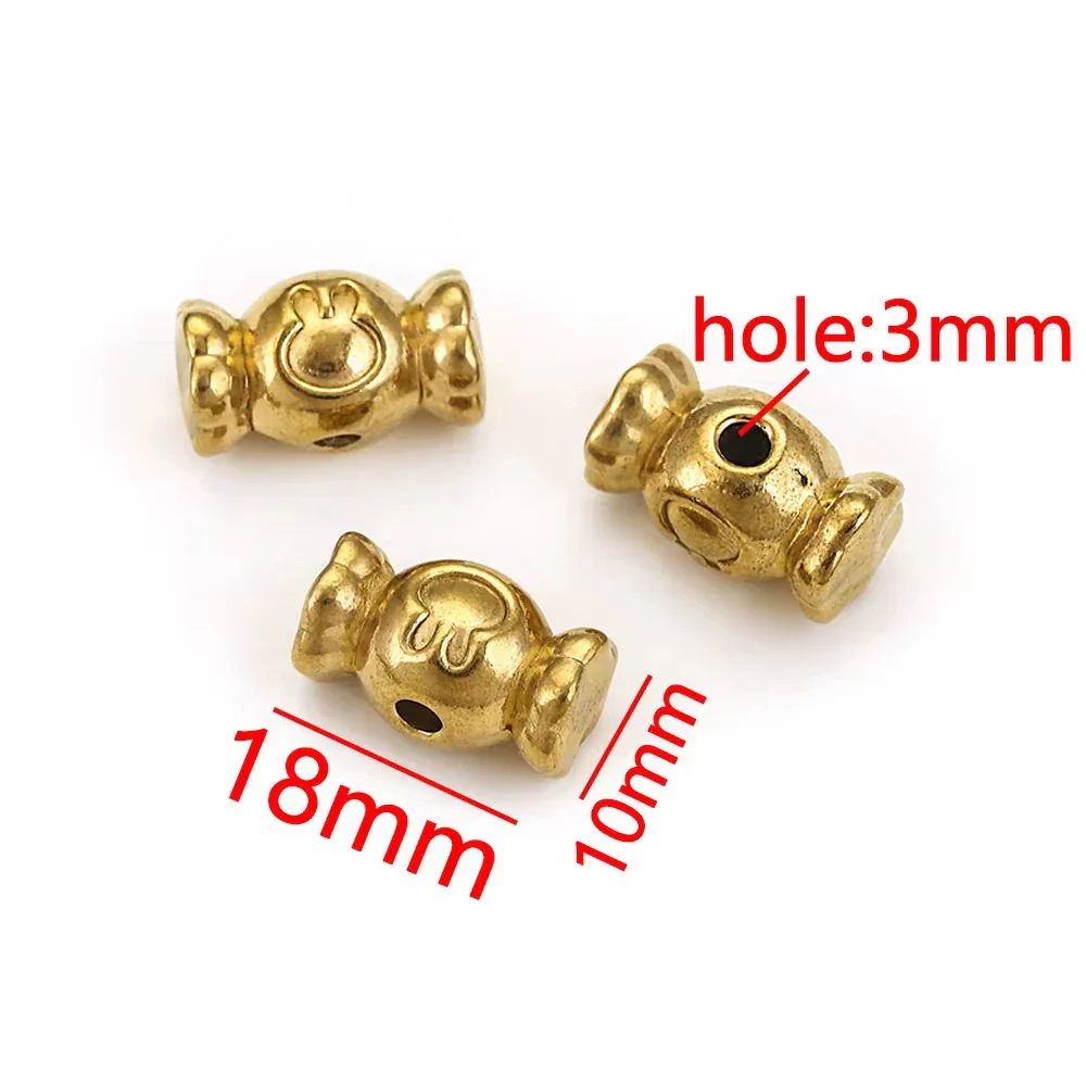 Wholesale Stainless Steel Perforated Round Baroque Style Totem Pattern 18K Gold Plated Spacer Beads For Diy Pendant Necklace And Bracelet Jewelry - Image 11