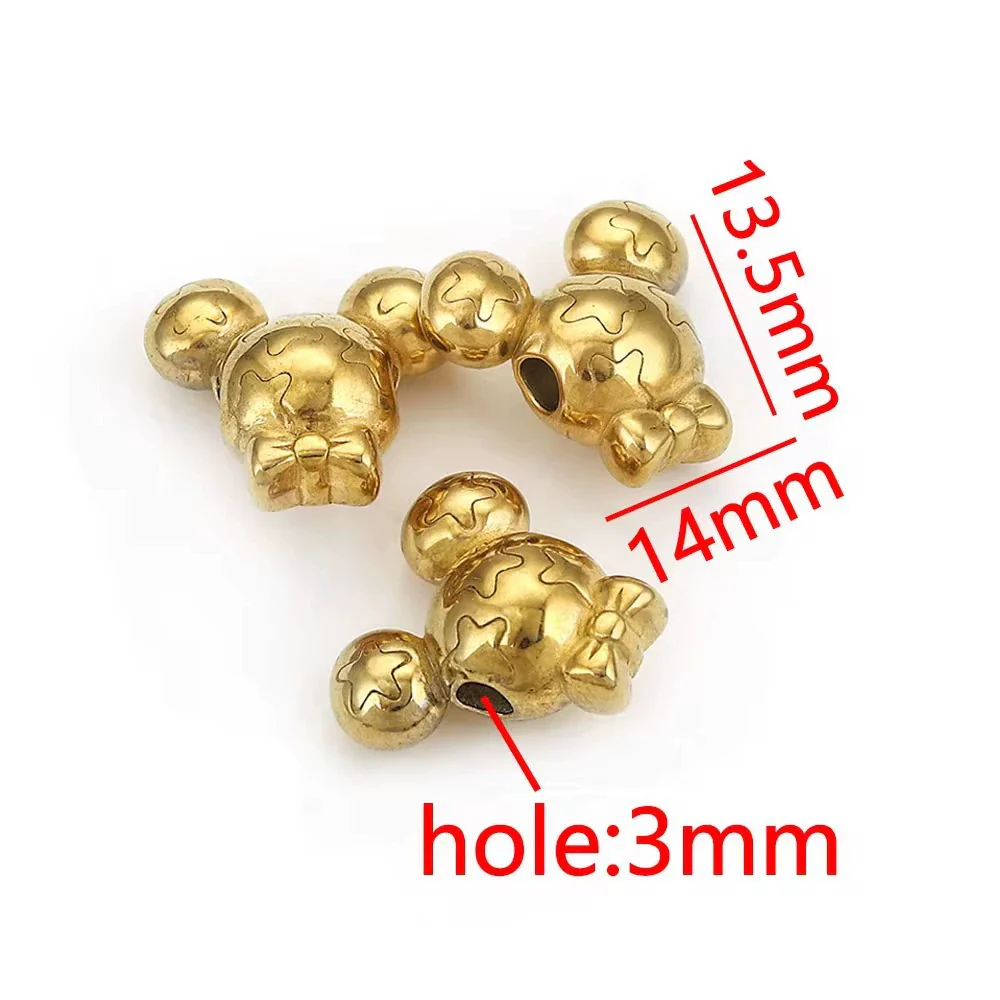 Wholesale Stainless Steel Perforated Round Baroque Style Totem Pattern 18K Gold Plated Spacer Beads For Diy Pendant Necklace And Bracelet Jewelry - Image 13
