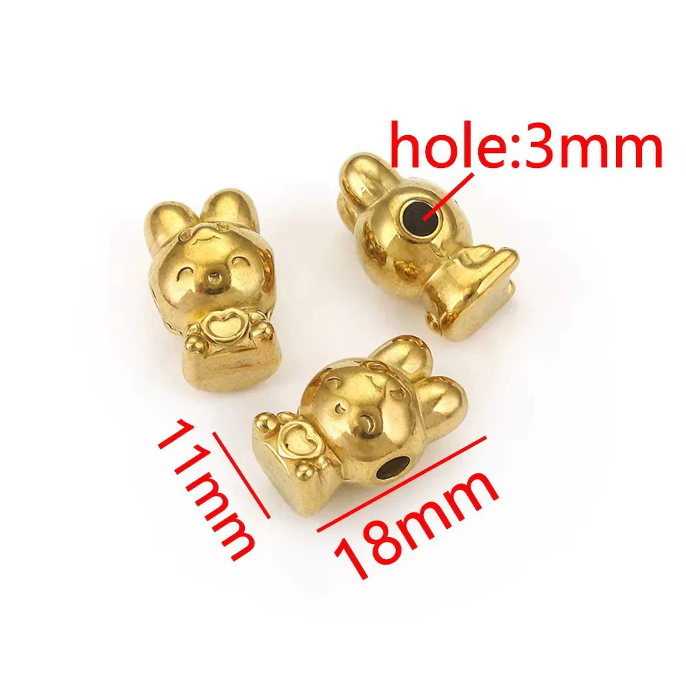 Wholesale Stainless Steel Perforated Round Baroque Style Totem Pattern 18K Gold Plated Spacer Beads For Diy Pendant Necklace And Bracelet Jewelry - Image 9