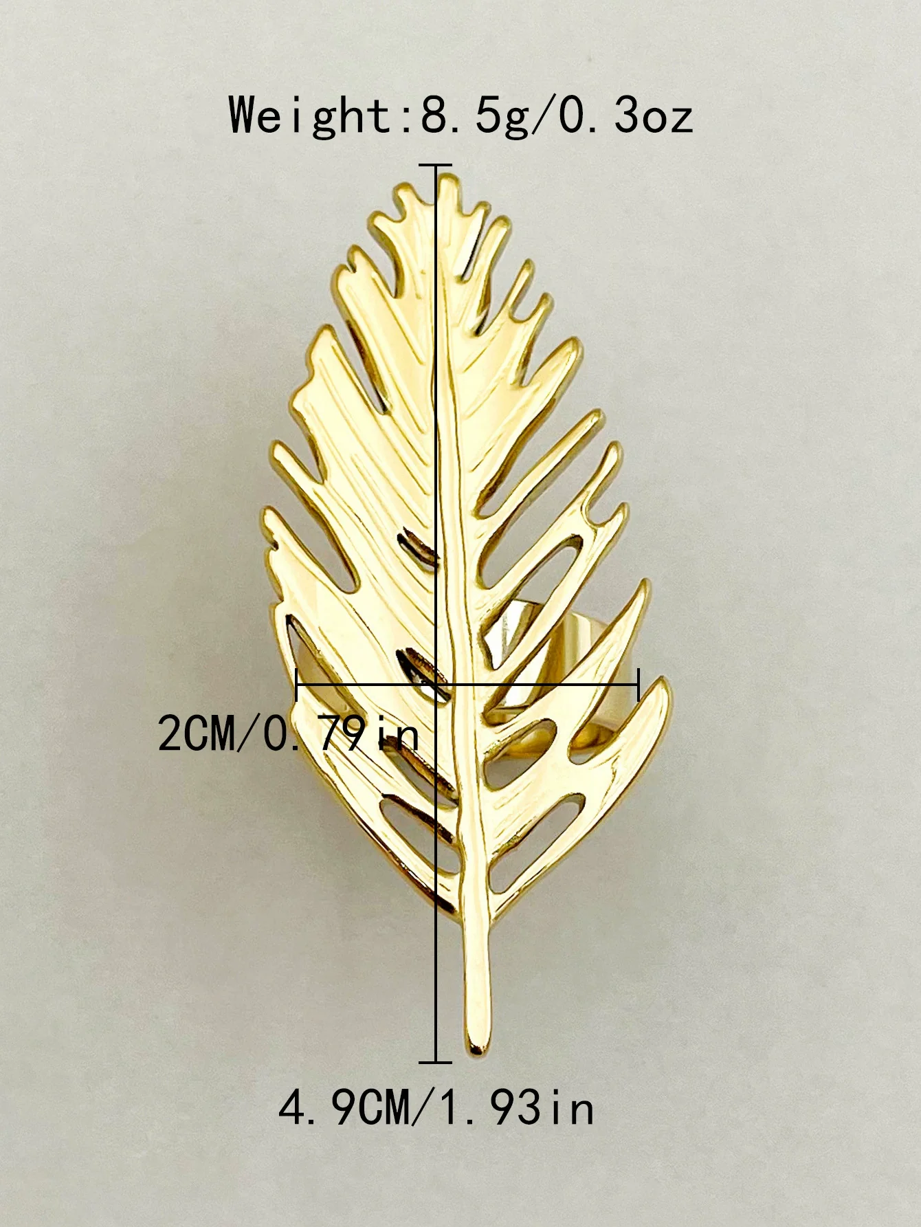 Wholesale Stainless Steel Retro Allmatch Hollow Ring With Plant Flowers Pattern And Electroplating Treatment - Image 6