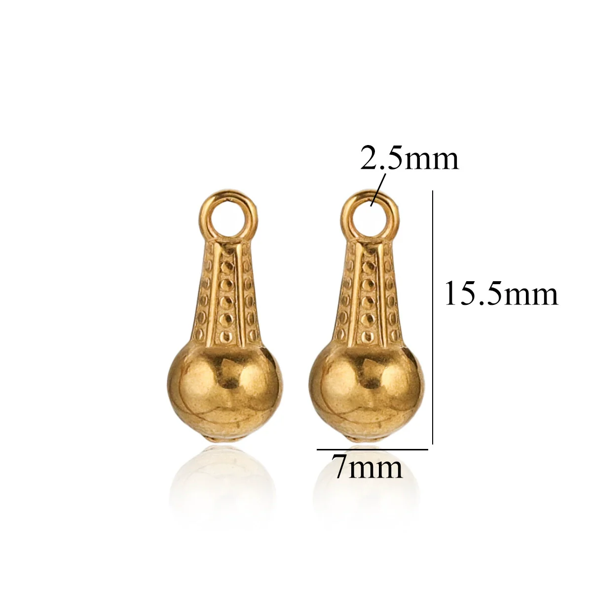 Wholesale Stainless Steel Round Pendant Necklace Accessories Electroplated 18K Gold Color Diy Jewelry - Image 13