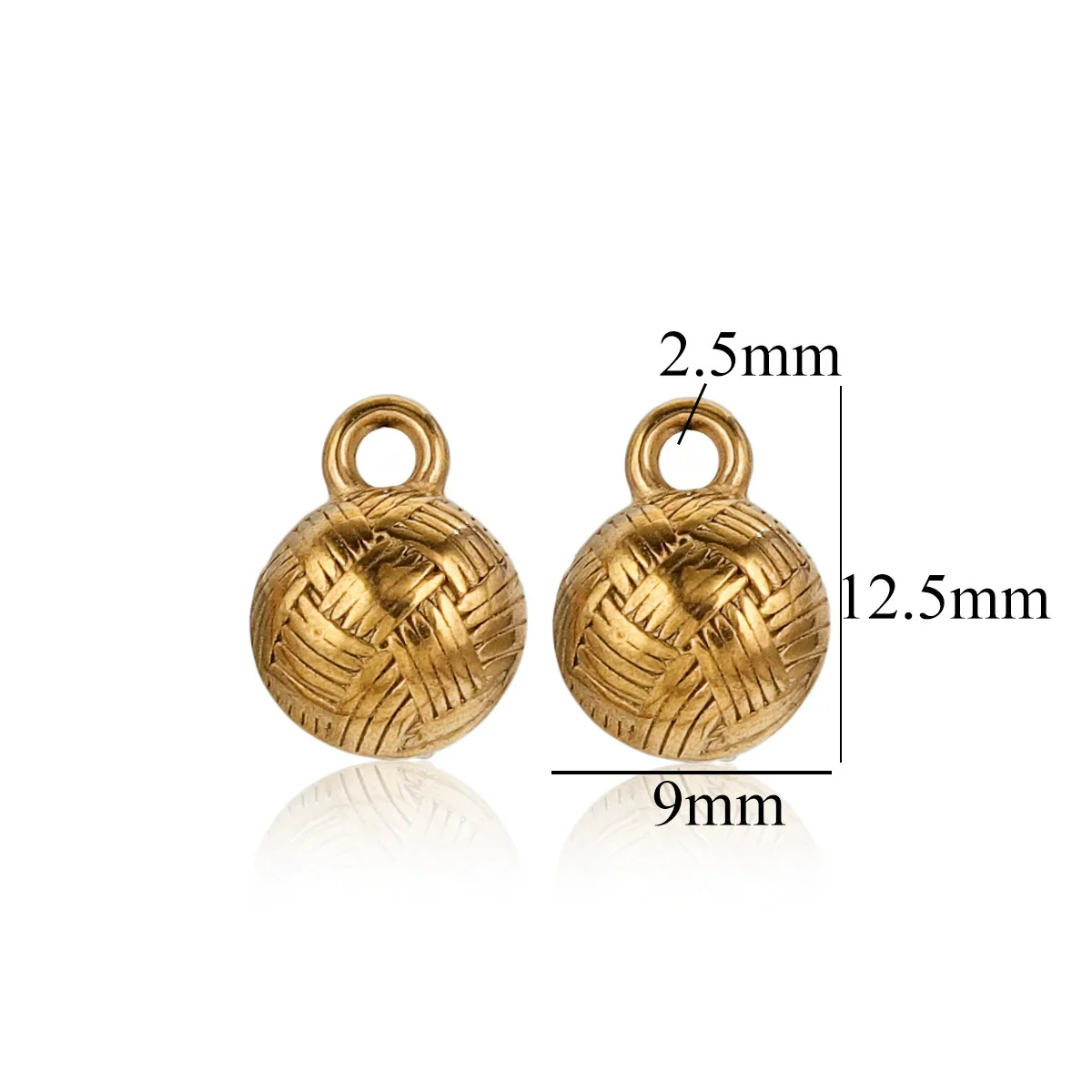 Wholesale Stainless Steel Round Pendant Necklace Accessories Electroplated 18K Gold Color Diy Jewelry - Image 15