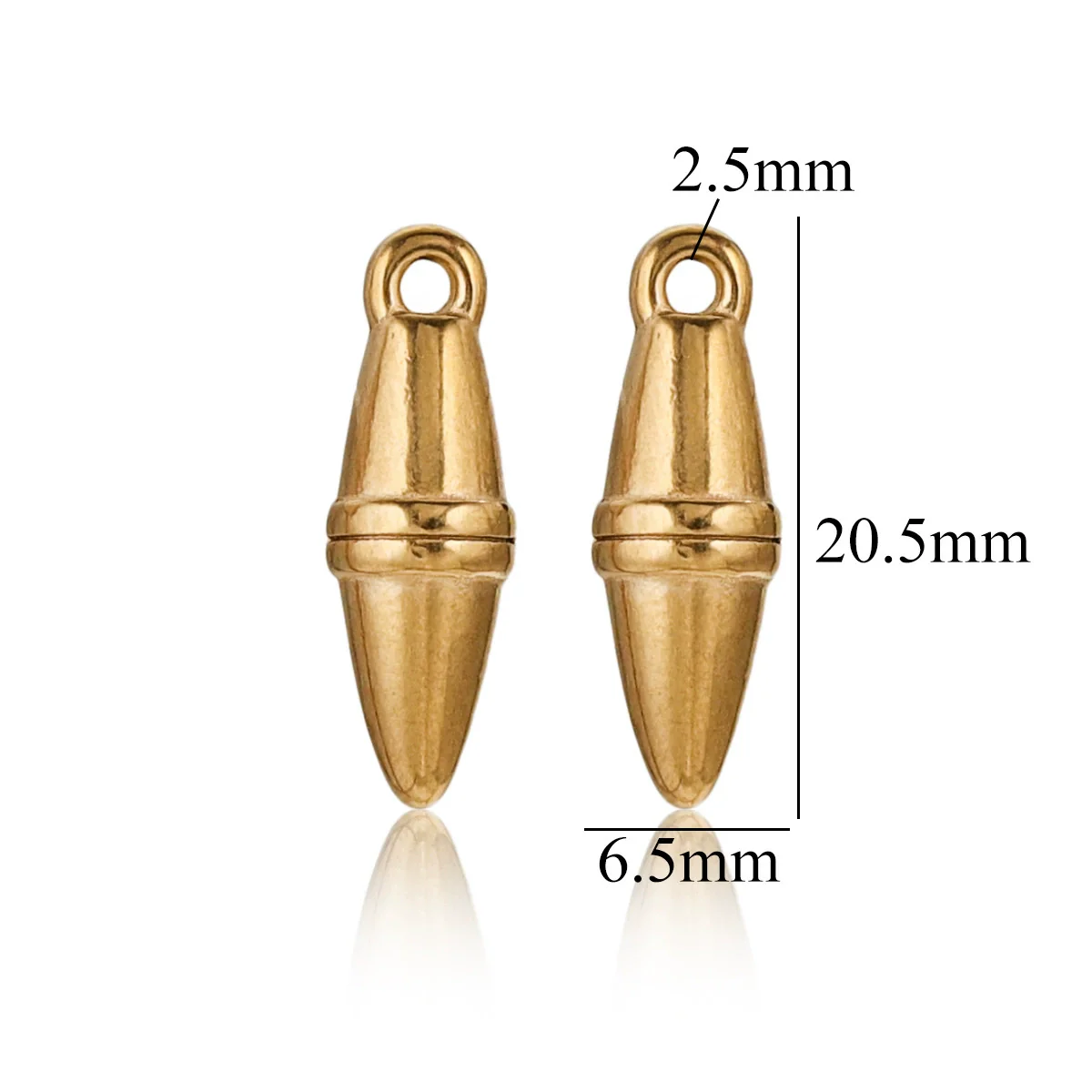 Wholesale Stainless Steel Round Pendant Necklace Accessories Electroplated 18K Gold Color Diy Jewelry - Image 9