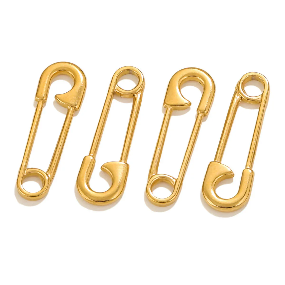 Wholesale Stainless Steel Seamless Paper Clip Connection Punk Pendant For Diy Necklace And Bracelet - Image 5