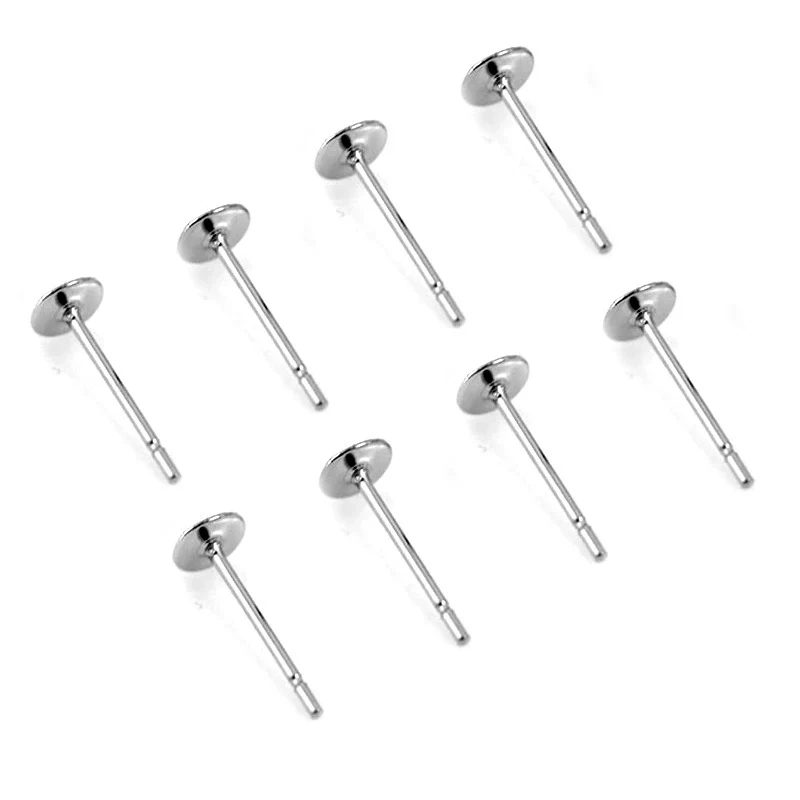 Wholesale Stainless Steel Simple Geometric Electroplated Diy Handmade Antiallergic Ear Needle Accessories - Image 4