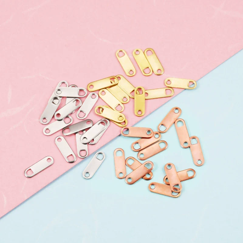 Wholesale Stainless Steel Simple Geometric Style Electroplated Bracelet Necklace Chain Pendant Diy Accessories
