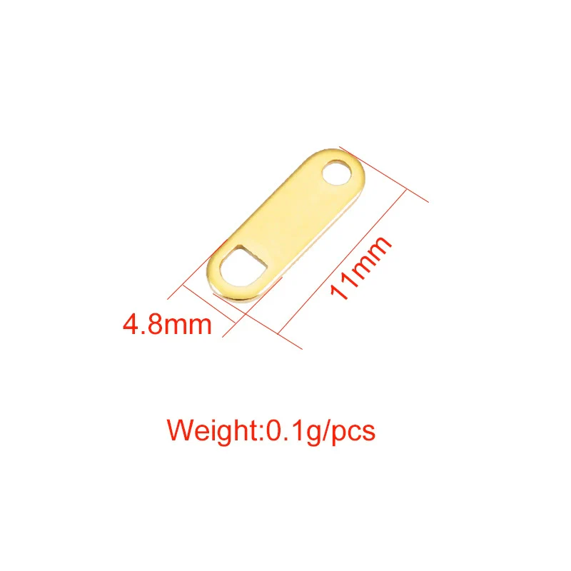 Wholesale Stainless Steel Simple Geometric Style Electroplated Bracelet Necklace Chain Pendant Diy Accessories - Image 5