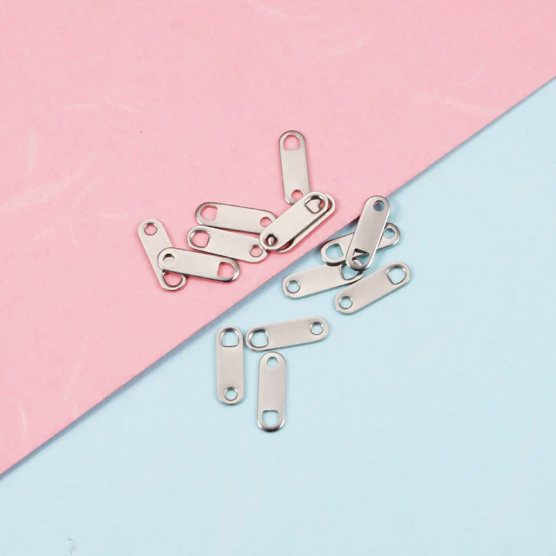 Wholesale Stainless Steel Simple Geometric Style Electroplated Bracelet Necklace Chain Pendant Diy Accessories - Image 6