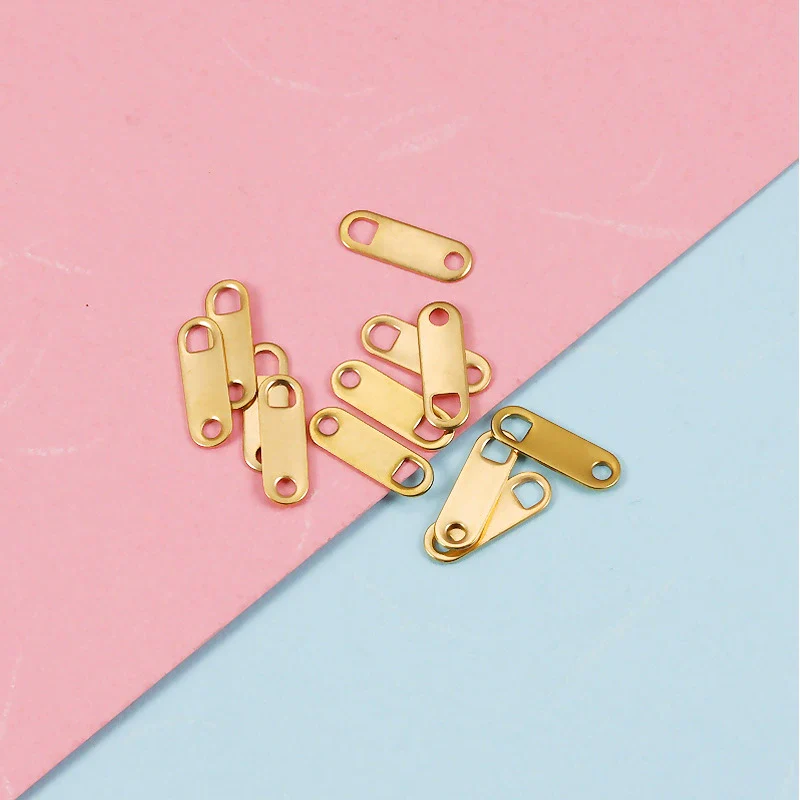 Wholesale Stainless Steel Simple Geometric Style Electroplated Bracelet Necklace Chain Pendant Diy Accessories - Image 7