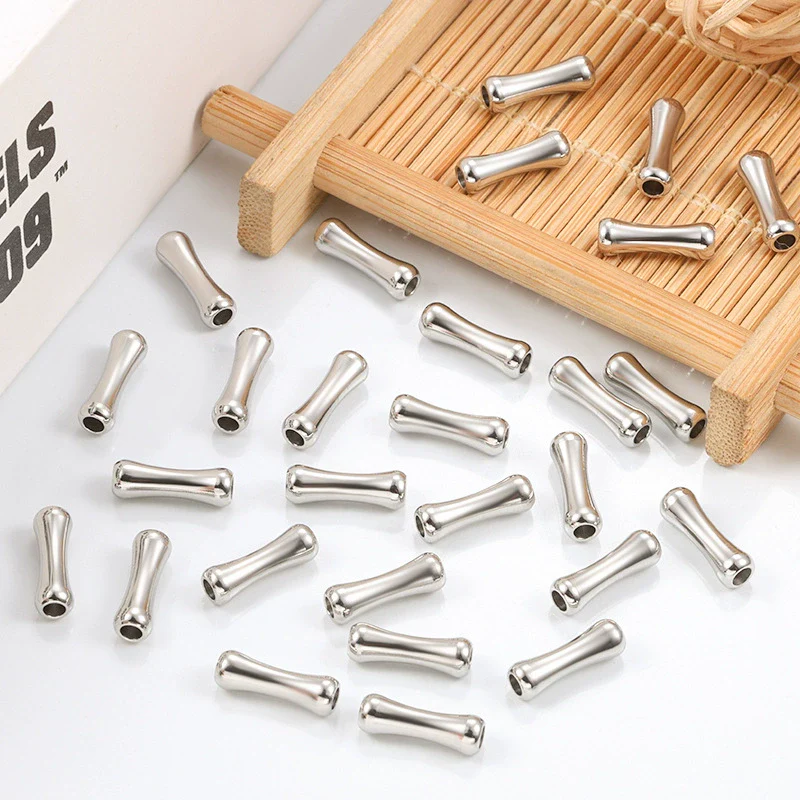 Wholesale Stainless Steel Slub Beaded Handmade Necklace Accessories - Image 4
