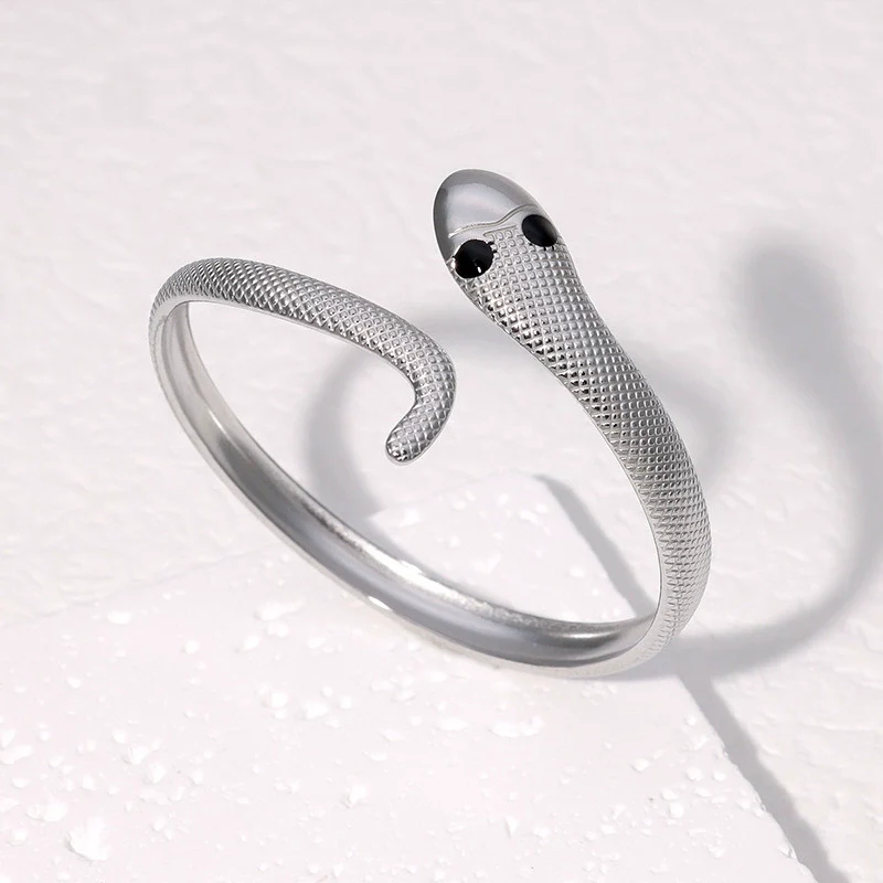 Wholesale Stainless Steel Snakeshaped 18K Gold Plated Electroplated Light Luxury Exaggerated Highend Bracelet That Does Not Fade - Image 4