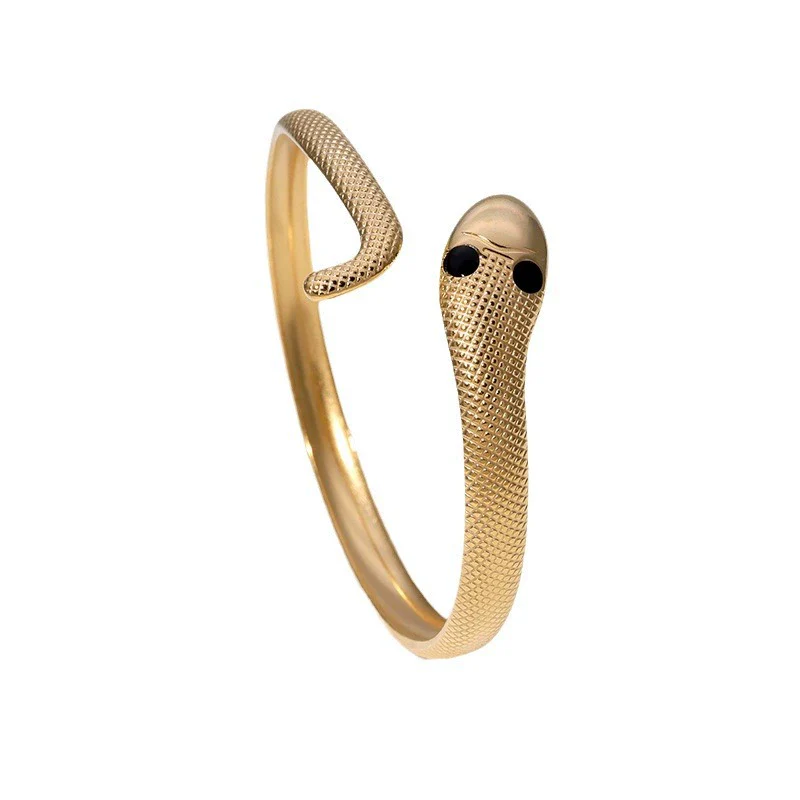 Wholesale Stainless Steel Snakeshaped 18K Gold Plated Electroplated Light Luxury Exaggerated Highend Bracelet That Does Not Fade - Image 5