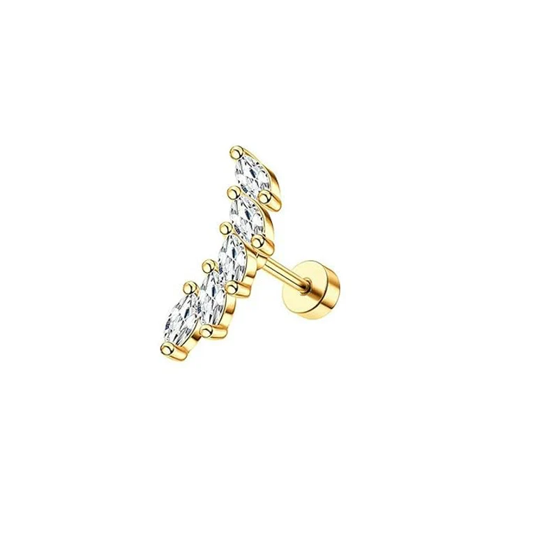 Wholesale Stainless Steel Star Shape Ear Nail Piercing Jewelry - Image 10