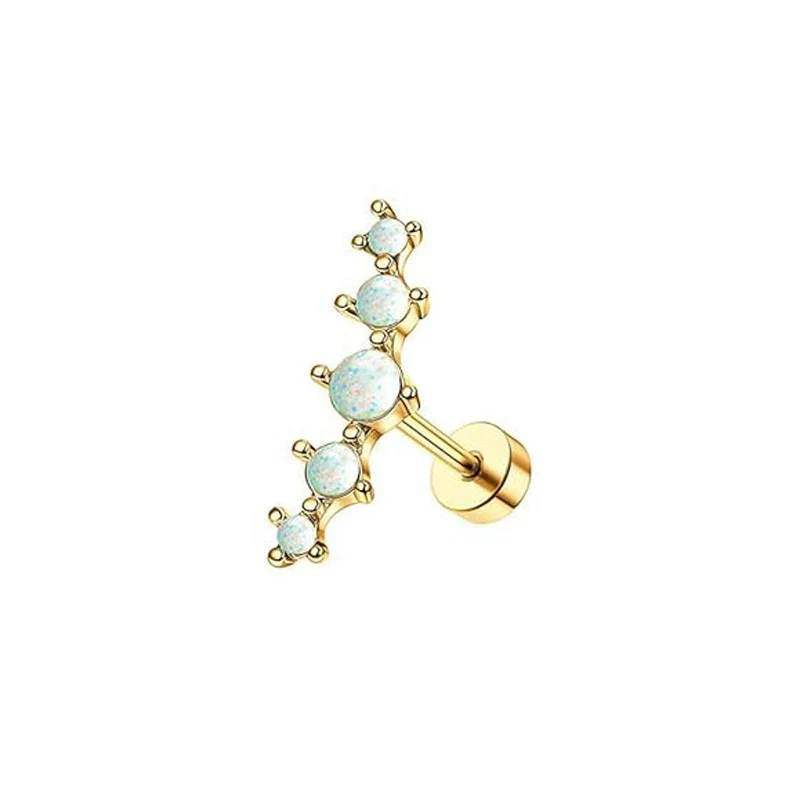 Wholesale Stainless Steel Star Shape Ear Nail Piercing Jewelry - Image 9