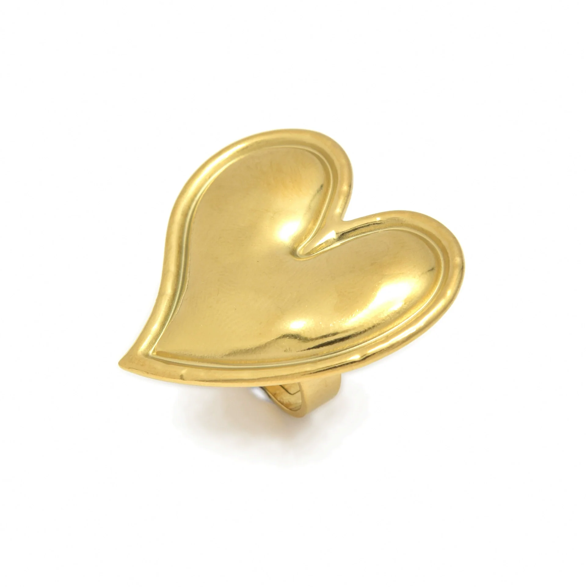 Wholesale Stainless Steel Sweet Heart Shape Ring With Electroplating - Image 5