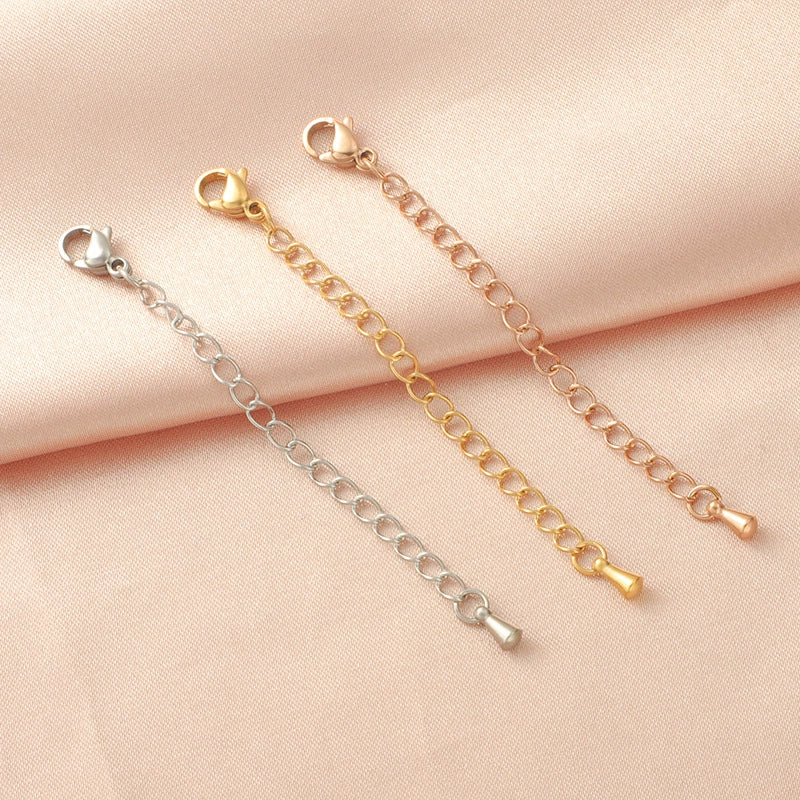 Wholesale Stainless Steel Tail Chain Jewelry Accessories With Doubleheaded Lobster Buckle And Electroplating Process - Image 3