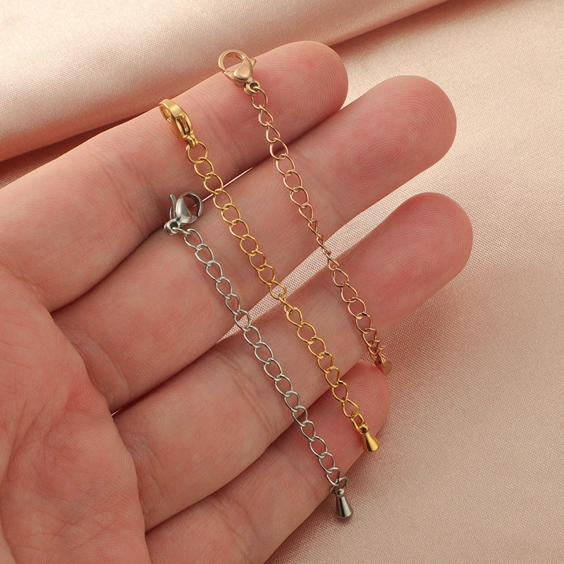 Wholesale Stainless Steel Tail Chain Jewelry Accessories With Doubleheaded Lobster Buckle And Electroplating Process - Image 4