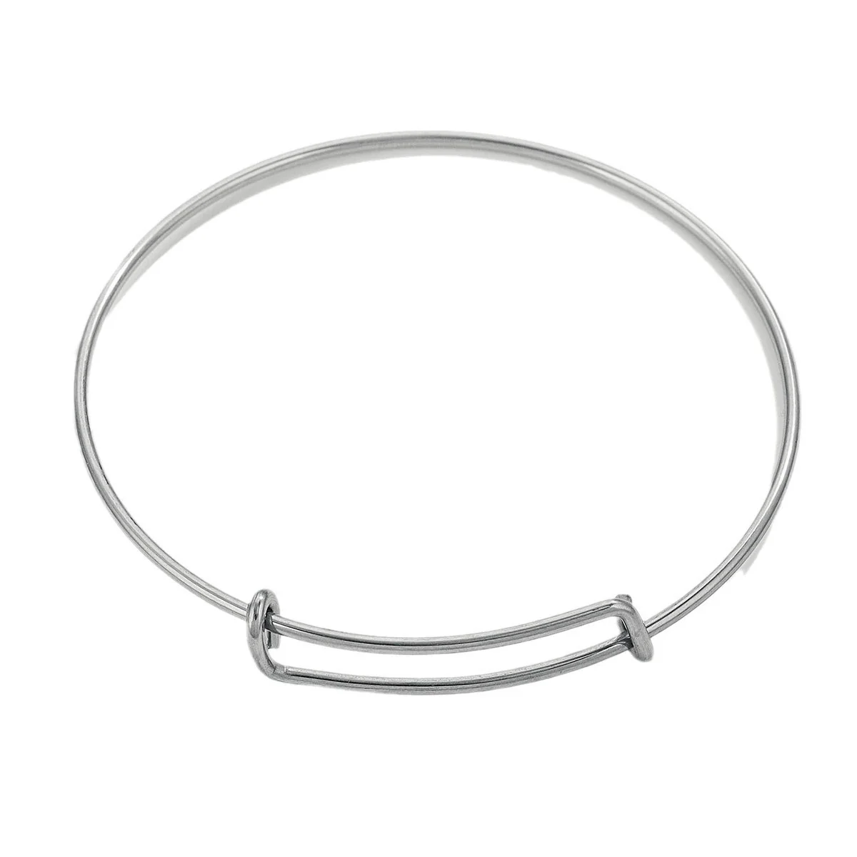 Wholesale Stainless Steel Titanium Steel Coil Pushpull Telescopic Adjustable Electroplated Bracelet - Image 5