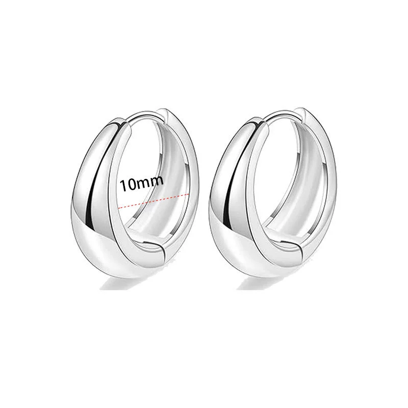 Wholesale Stainless Steel Water Drop Hoop Earrings For Women Electroplated Personality Minimalist Style - Image 11