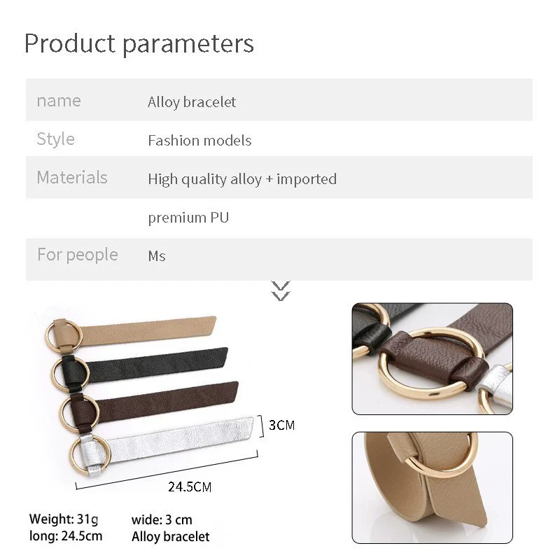 Wholesale Stainless Steel Women's Minimalist Bracelet Jewelry With Rose Gold Electroplating - Image 4