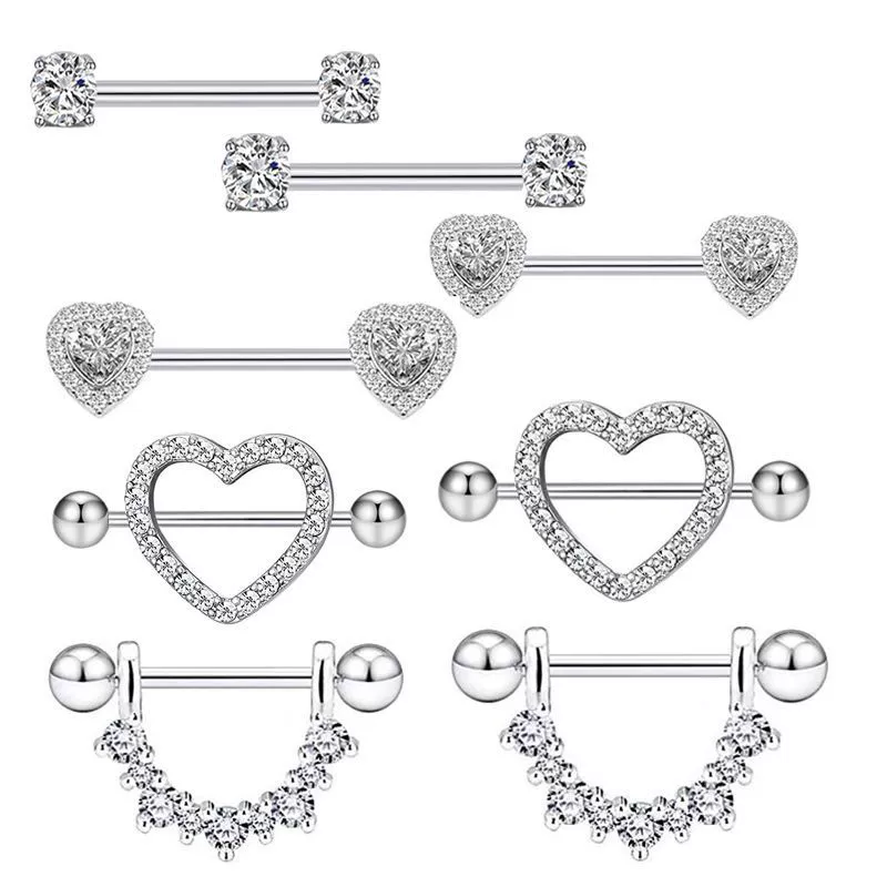Wholesale Stainless Steel Zircon Geometric Retro Breast Jewelry With Electroplating Treatment