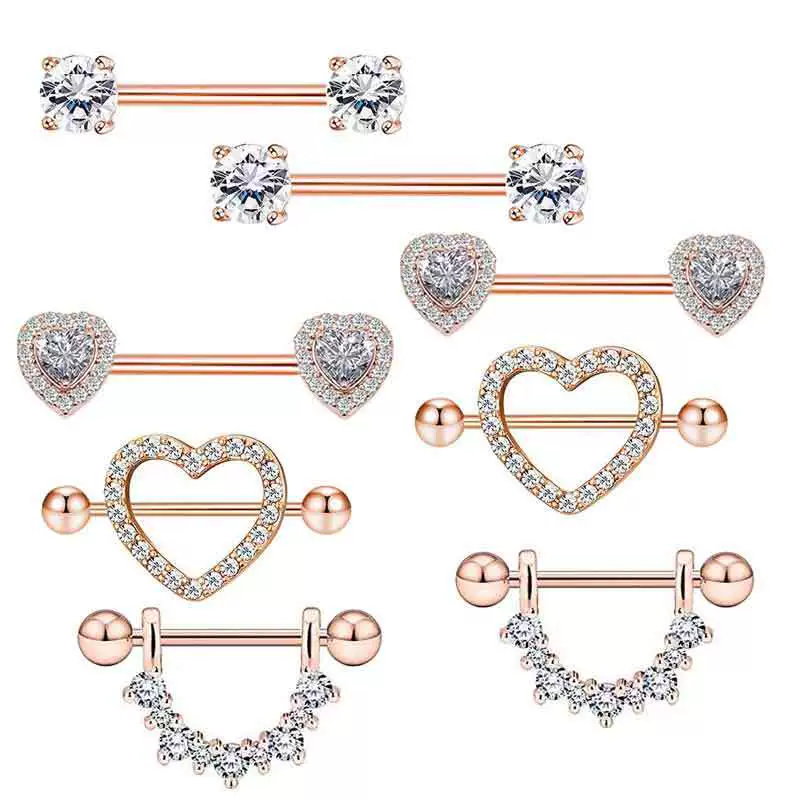 Wholesale Stainless Steel Zircon Geometric Retro Breast Jewelry With Electroplating Treatment - Image 8