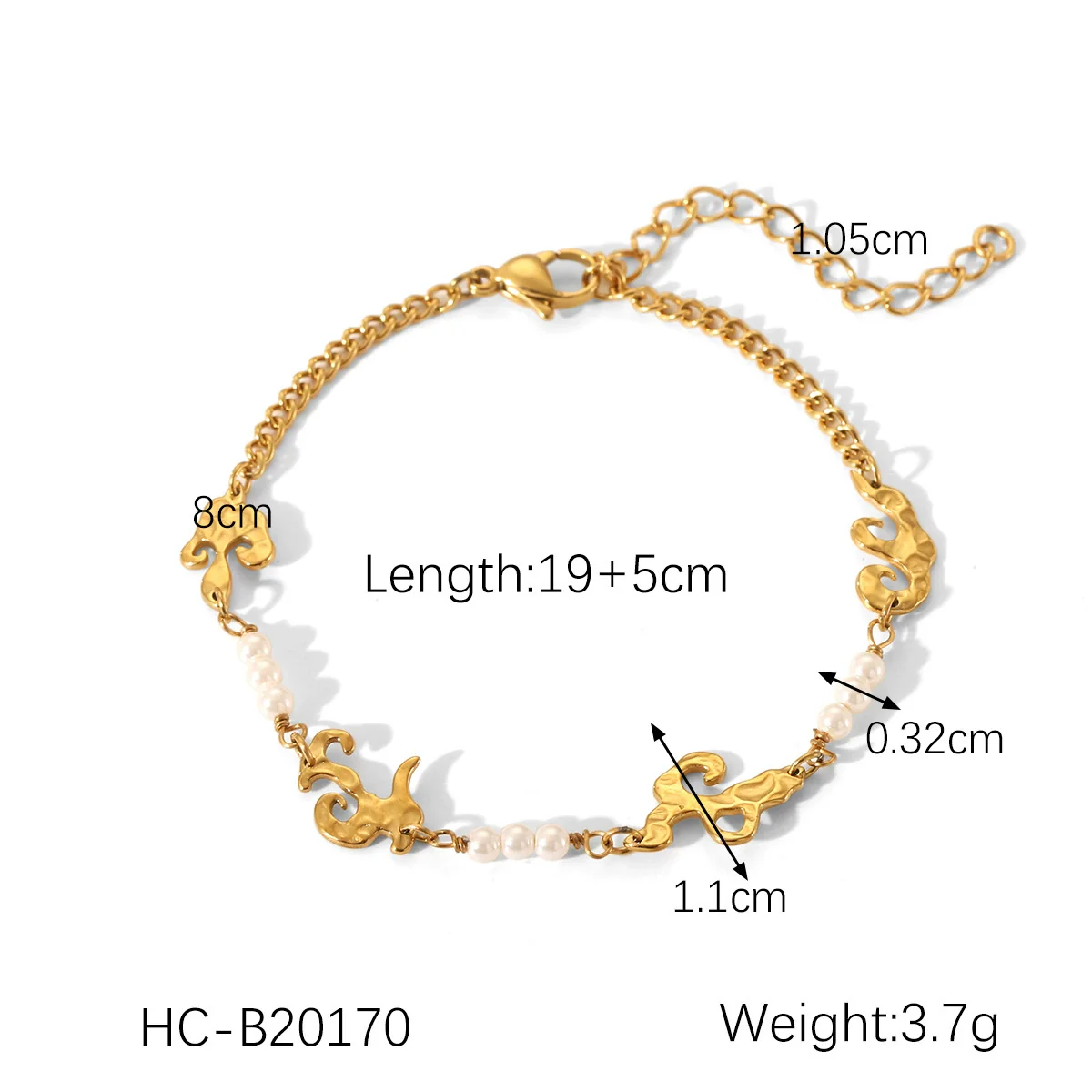 Wholesale Stainless Steel Zircon Heart Shape Flower Geometric Women's Bracelet - Image 28