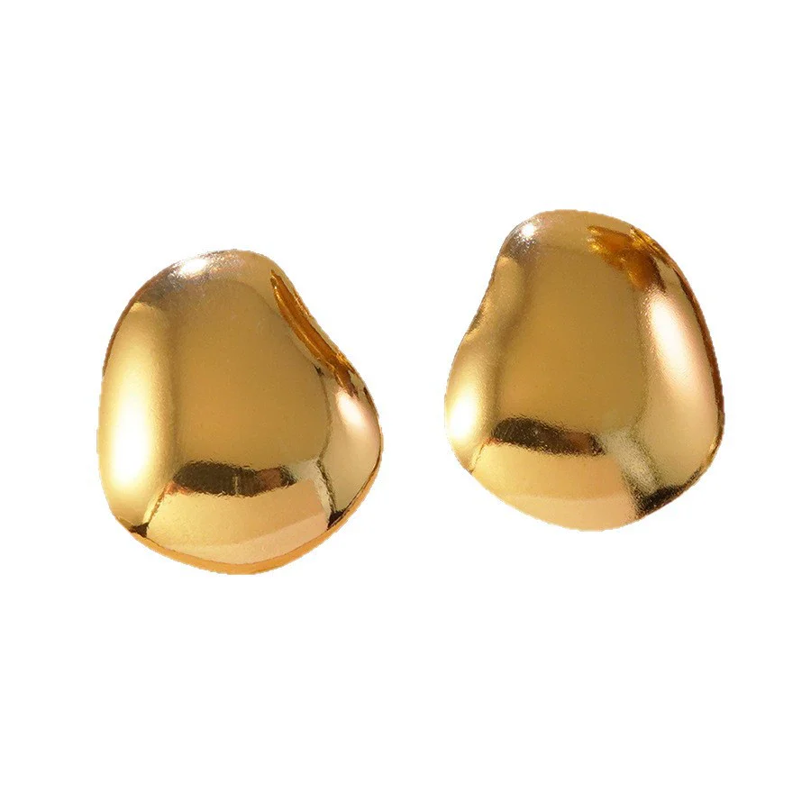 Wholesale Stamping Geometric Stainless Steel Earrings For Women Light Luxury Style - Image 5