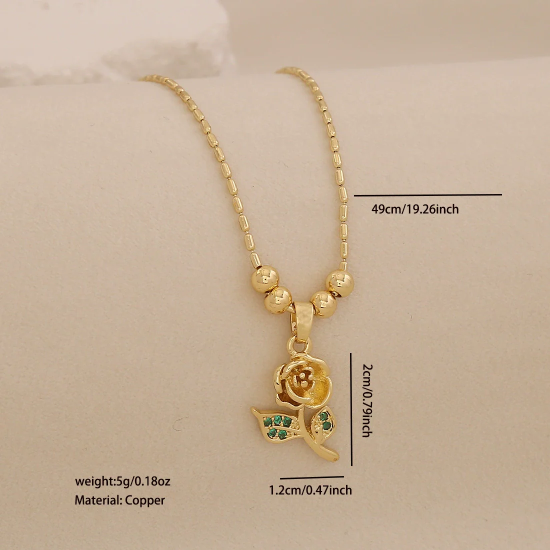 Wholesale Sunflower Pendant Necklace Light Luxury 18K Plated Copper Floral Pastoral Style Jewelry - Image 11