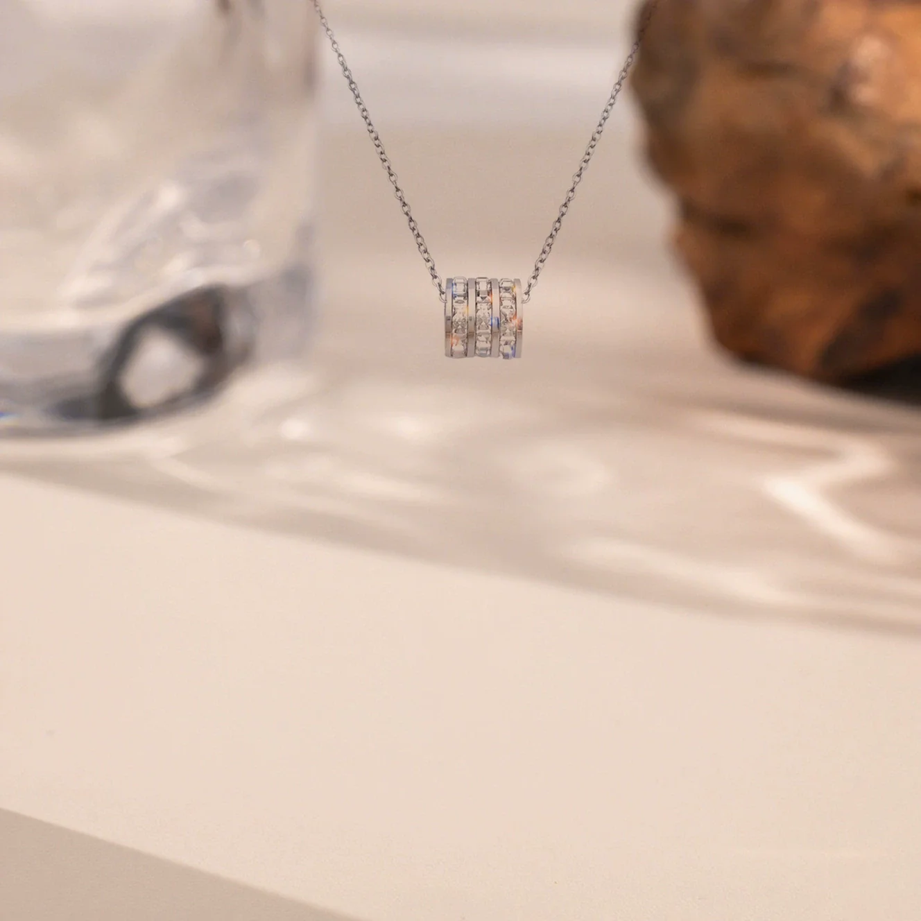 Wholesale Sweet Girls Jewelry Set With Small Waist Pattern Made Of Titanium Steel Featuring Electroplating And Simple Geometric Design - Image 6