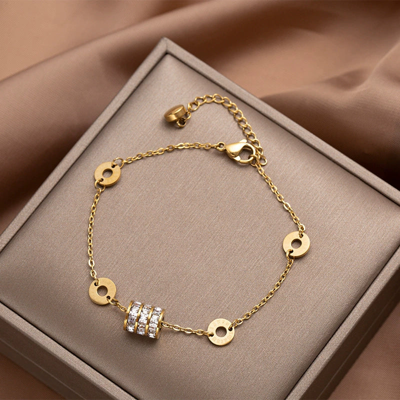 Wholesale Sweet Girls Jewelry Set With Small Waist Pattern Made Of Titanium Steel Featuring Electroplating And Simple Geometric Design - Image 7