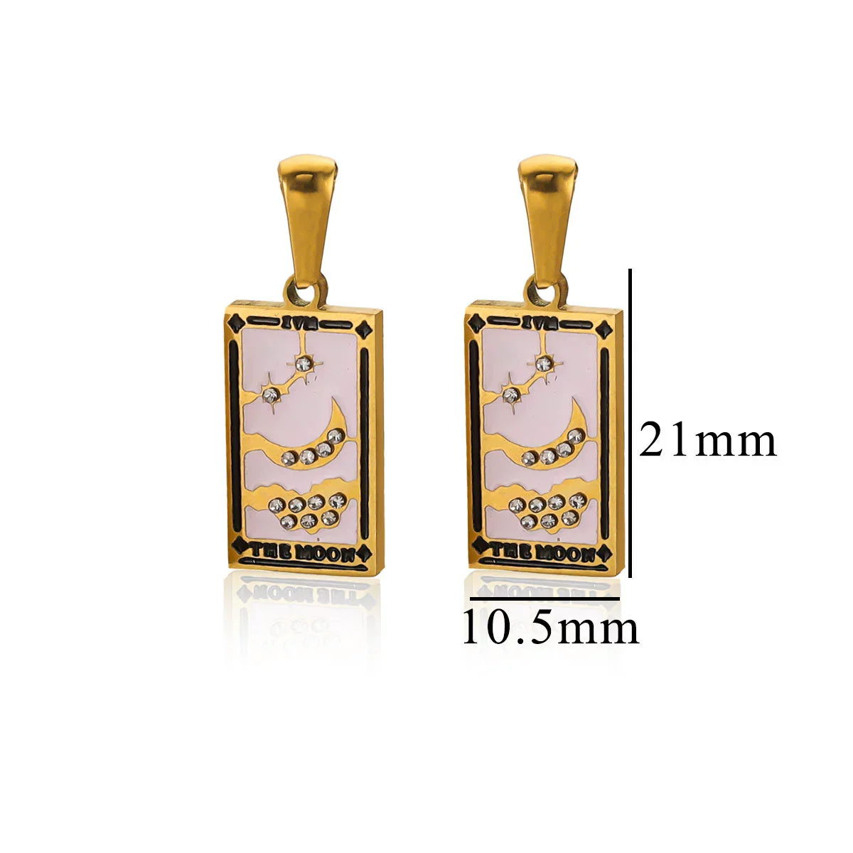 Wholesale Tarot Retro Pendant Jewelry Stainless Steel Rectangular Electroplating - Image 6