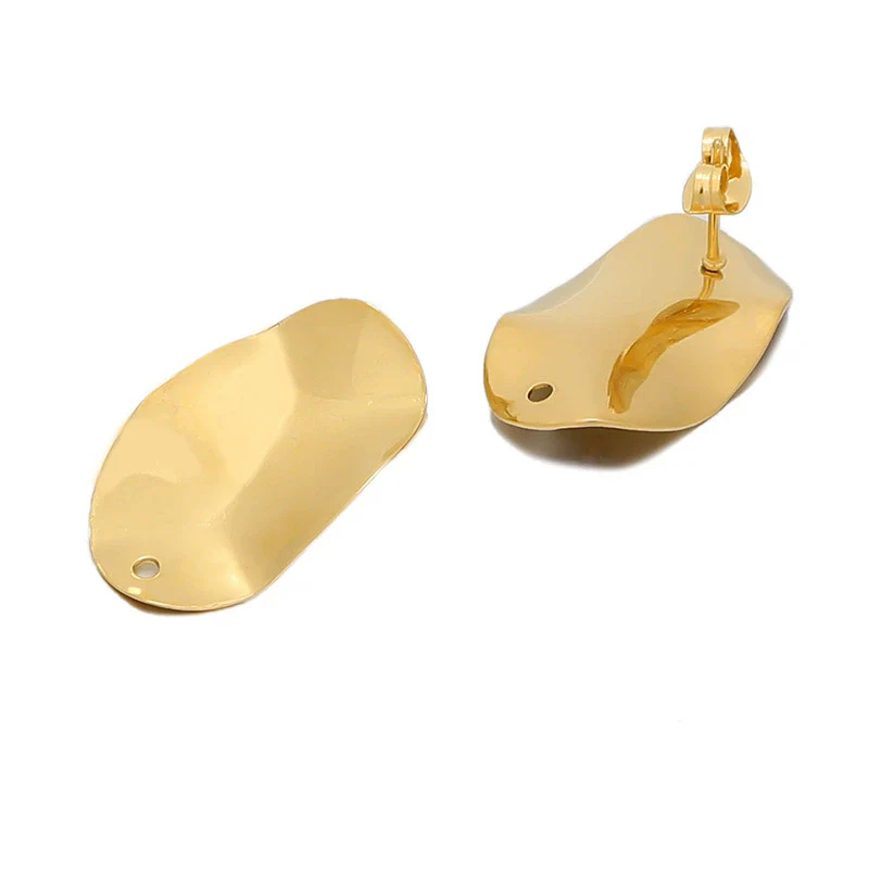 Wholesale Tassel Earrings Stainless Steel Geometric Rhombic Round Irregular Electroplated - Image 5