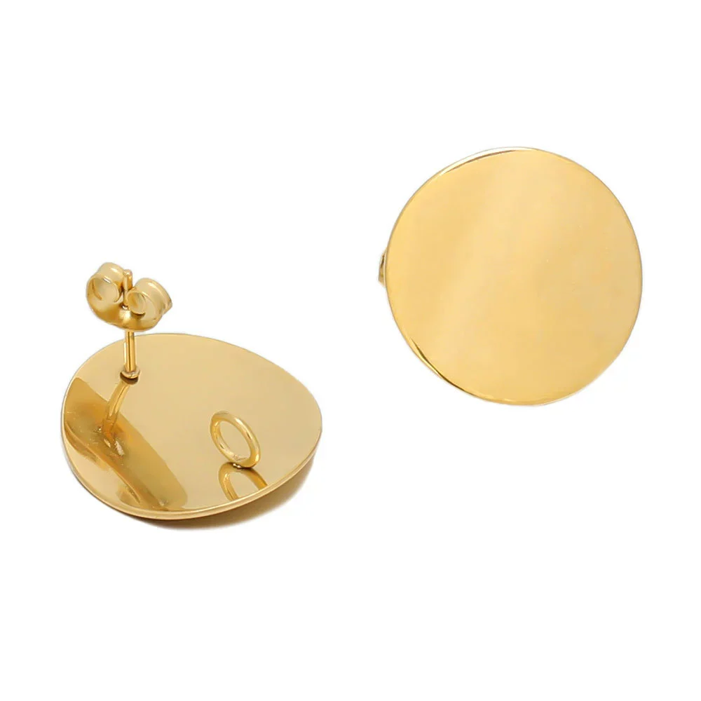 Wholesale Tassel Earrings Stainless Steel Geometric Rhombic Round Irregular Electroplated - Image 9